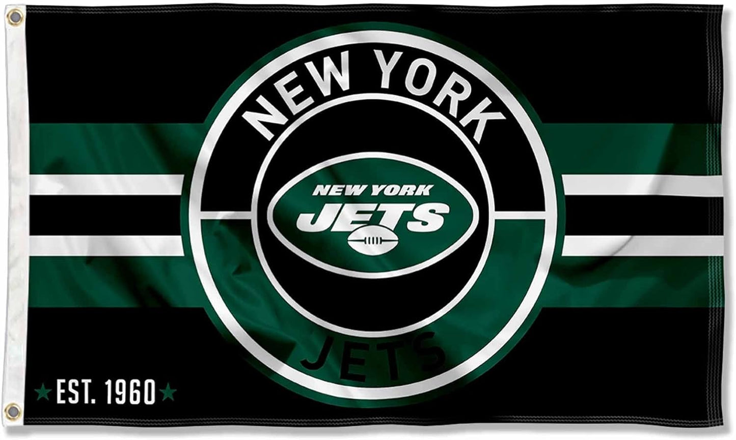 New York Jets Flag-3x5 NFL NY Jets Banner-100% polyester