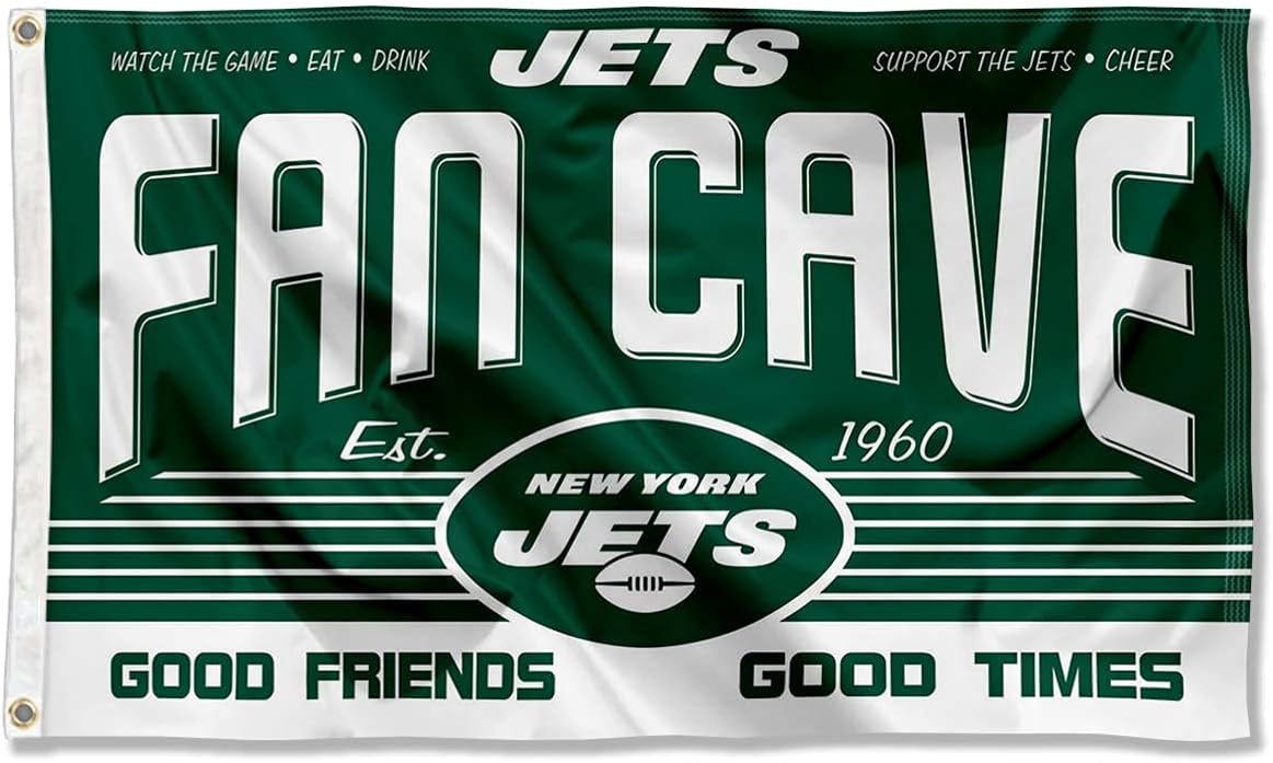 New York Jets Flag-3x5 NFL NY Jets Banner-100% polyester