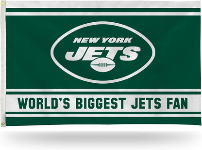 New York Jets Flag-3x5 NFL NY Jets Banner-100% polyester