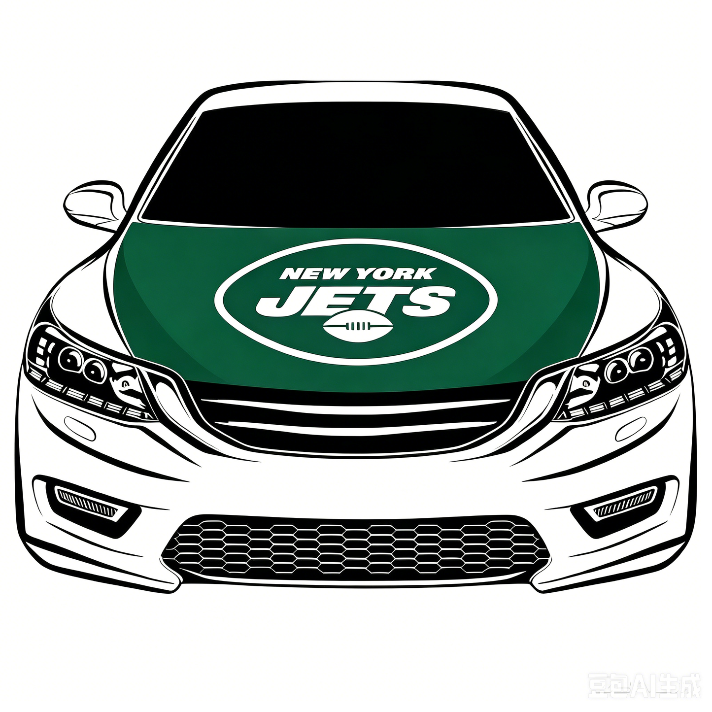 NFL New York Jets Flag-3.3x5 Ft 6X7Ft Car Hood Cover Banner Flag Of NFL SF Jets -100% polyester