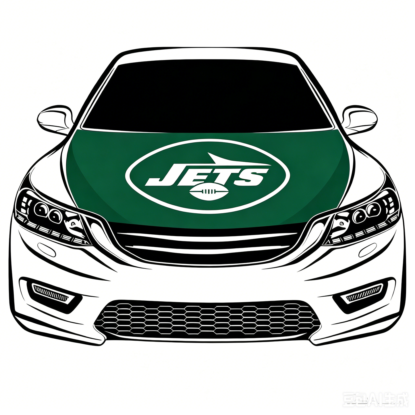 NFL New York Jets Flag-3.3x5 Ft 6X7Ft Car Hood Cover Banner Flag Of NFL SF Jets -100% polyester