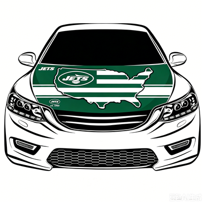 NFL New York Jets Flag-3.3x5 Ft 6X7Ft Car Hood Cover Banner Flag Of NFL SF Jets -100% polyester