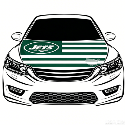 NFL New York Jets Flag-3.3x5 Ft 6X7Ft Car Hood Cover Banner Flag Of NFL SF Jets -100% polyester