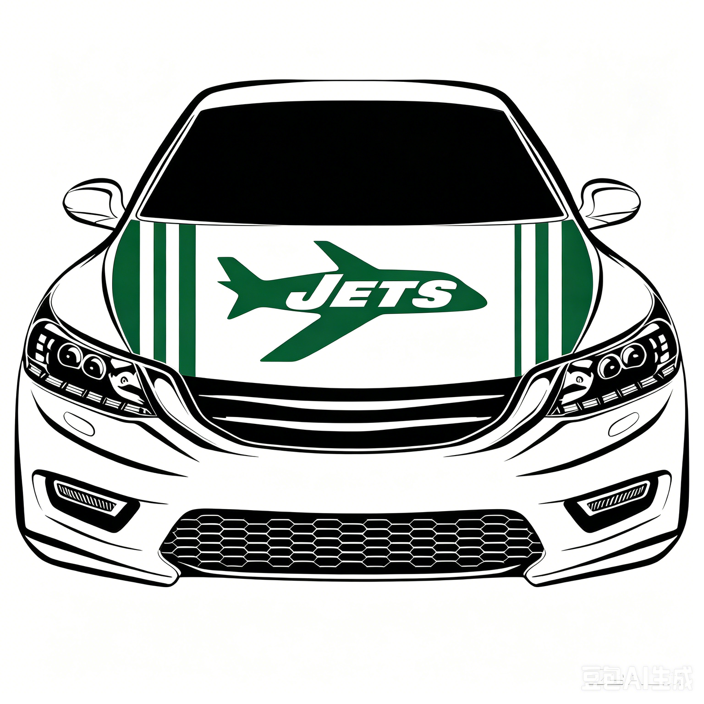 NFL New York Jets Flag-3.3x5 Ft 6X7Ft Car Hood Cover Banner Flag Of NFL SF Jets -100% polyester