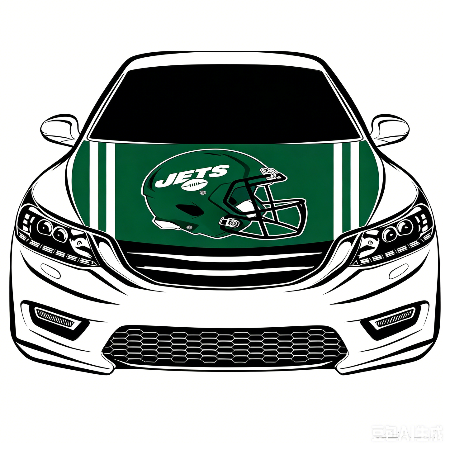 NFL New York Jets Flag-3.3x5 Ft 6X7Ft Car Hood Cover Banner Flag Of NFL SF Jets -100% polyester
