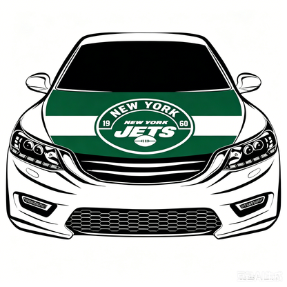 NFL New York Jets Flag-3.3x5 Ft 6X7Ft Car Hood Cover Banner Flag Of NFL SF Jets -100% polyester