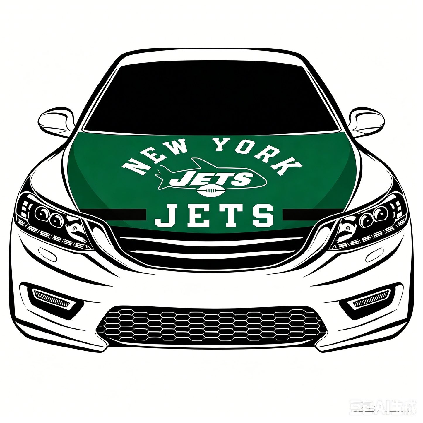 NFL New York Jets Flag-3.3x5 Ft 6X7Ft Car Hood Cover Banner Flag Of NFL SF Jets -100% polyester