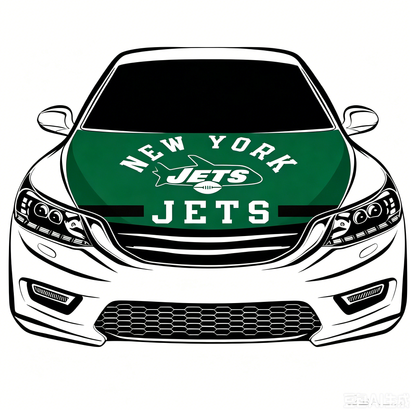 NFL New York Jets Flag-3.3x5 Ft 6X7Ft Car Hood Cover Banner Flag Of NFL SF Jets -100% polyester