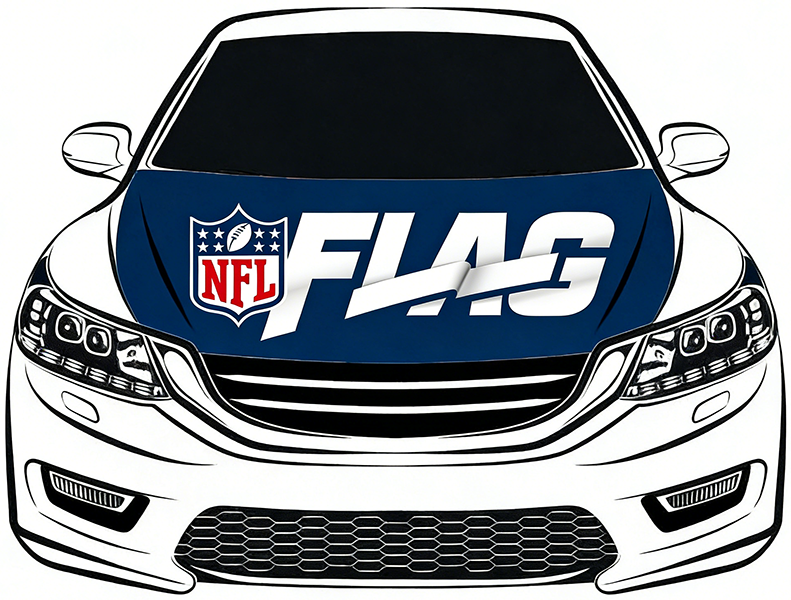 NFL LOGO Flag-3.3x5 Ft 6X7Ft NFL Car Hood Cover Banner Flag -100% polyester