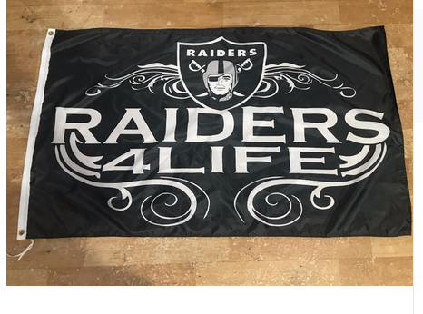 NFL Las Vegas Raiders Flag Flag-3x5Ft Oakland Raiders Banner-100% polyester