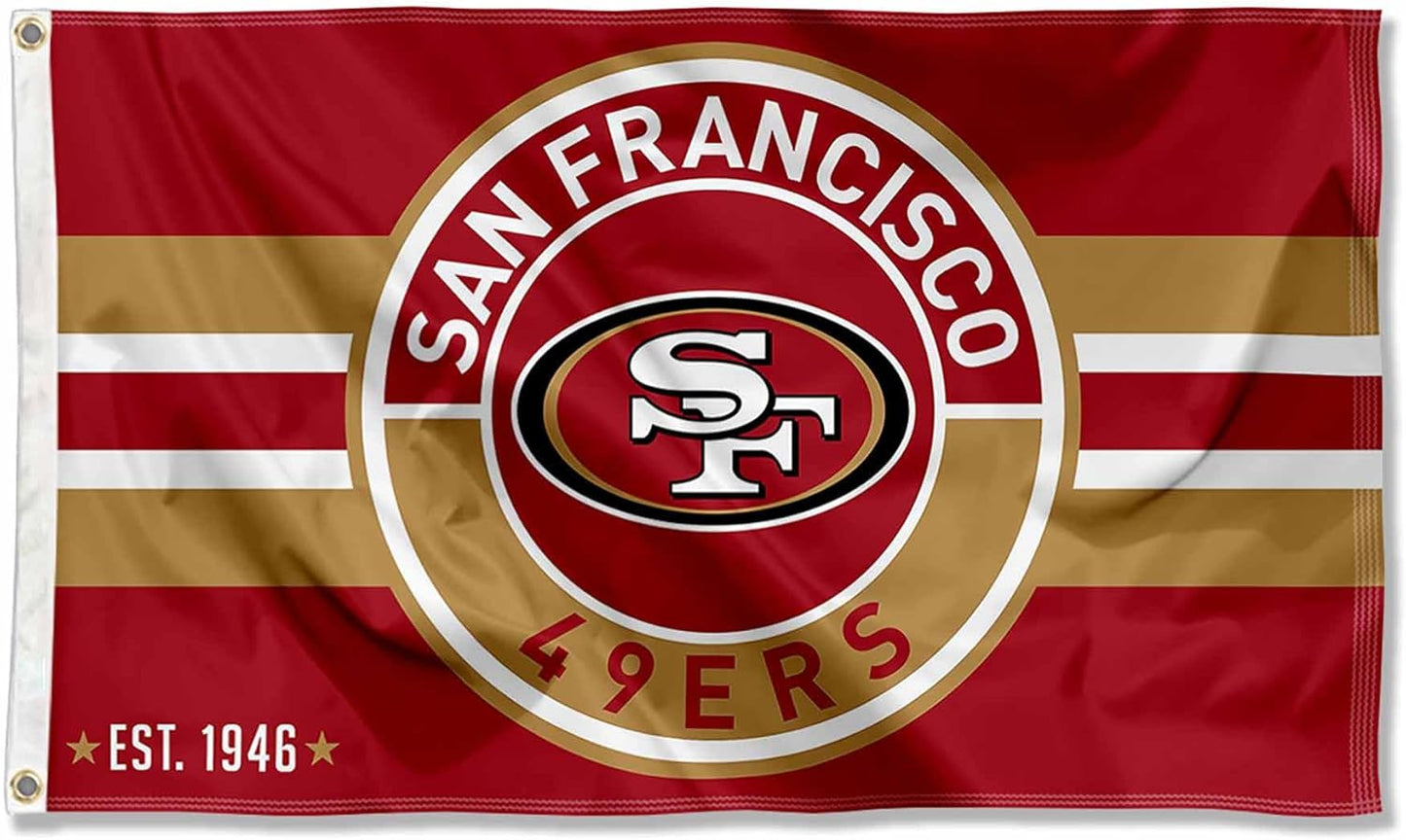San Francisco 49ers Flag-3x5Ft NFL Banner-100% polyester
