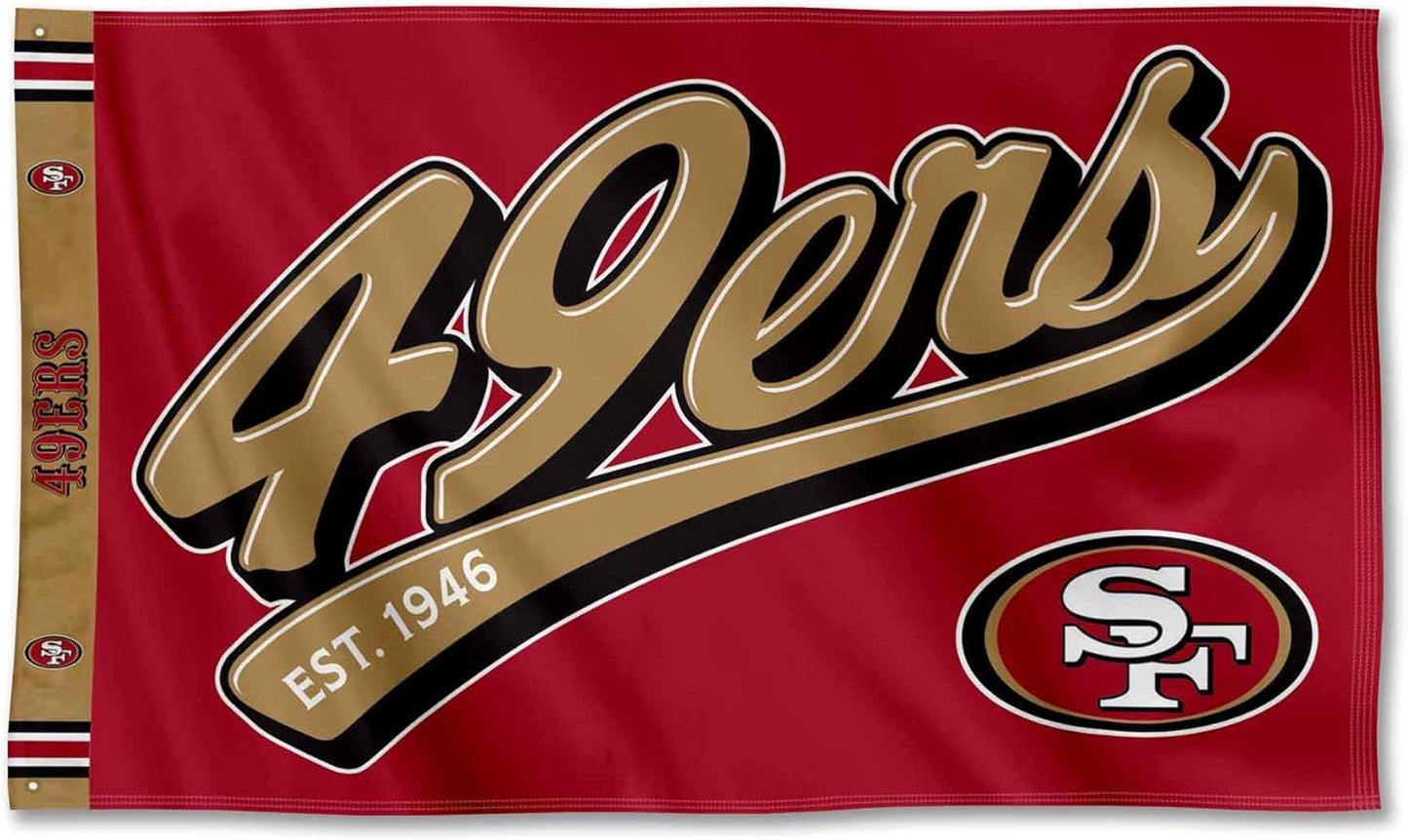 San Francisco 49ers Flag-3x5Ft NFL Banner-100% polyester