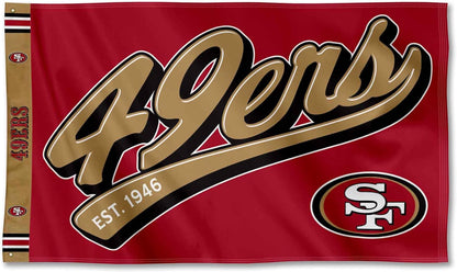 San Francisco 49ers Flag-3x5Ft NFL Banner-100% polyester