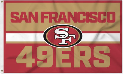 San Francisco 49ers Flag-3x5Ft NFL Banner-100% polyester