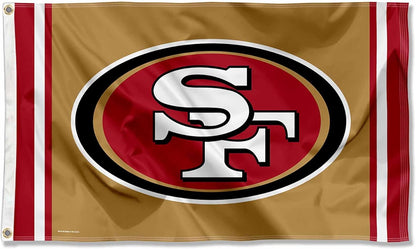 San Francisco 49ers Flag-3x5Ft NFL Banner-100% polyester