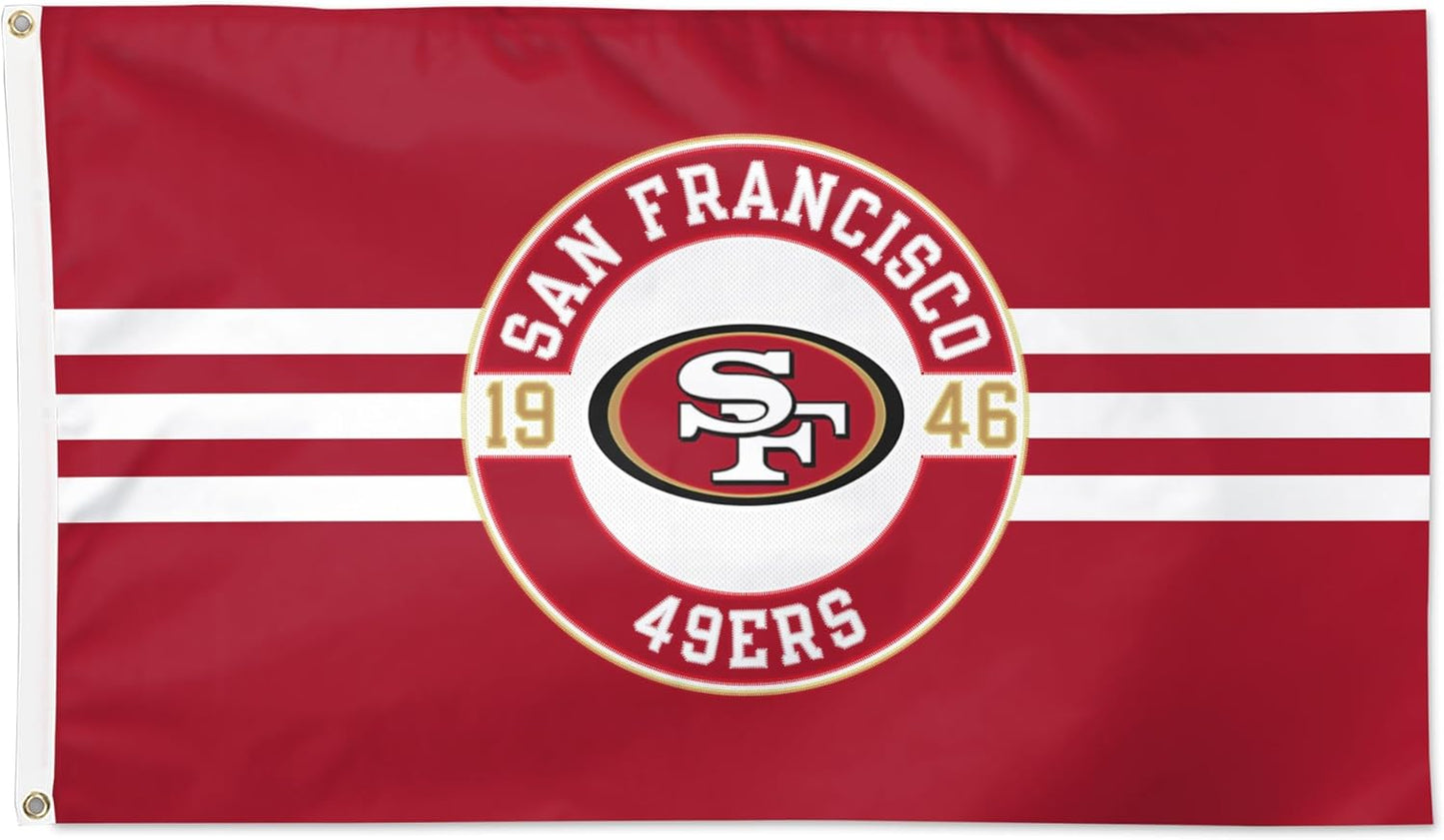 NFL San Francisco 49ers Flag-3x5Ft SF 49ers Banner-100% polyester