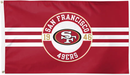 NFL San Francisco 49ers Flag-3x5Ft SF 49ers Banner-100% polyester