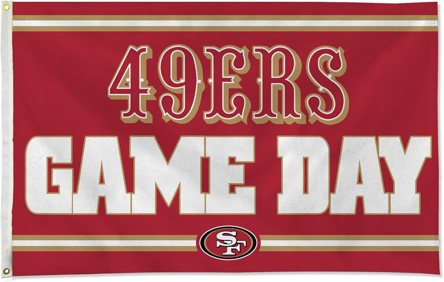 NFL San Francisco 49ers Flag-3x5Ft SF 49ers Banner-100% polyester
