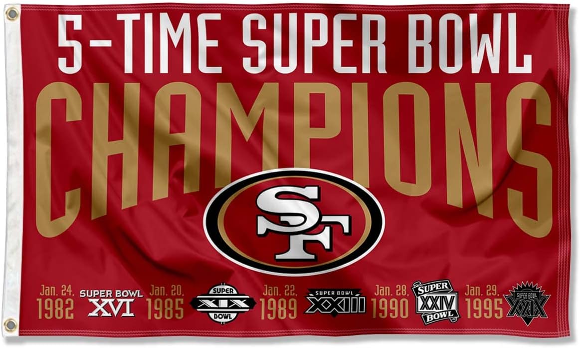 San Francisco 49ers Flag-3x5Ft NFL Banner-100% polyester