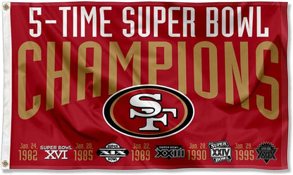 San Francisco 49ers Flag-3x5Ft NFL Banner-100% polyester