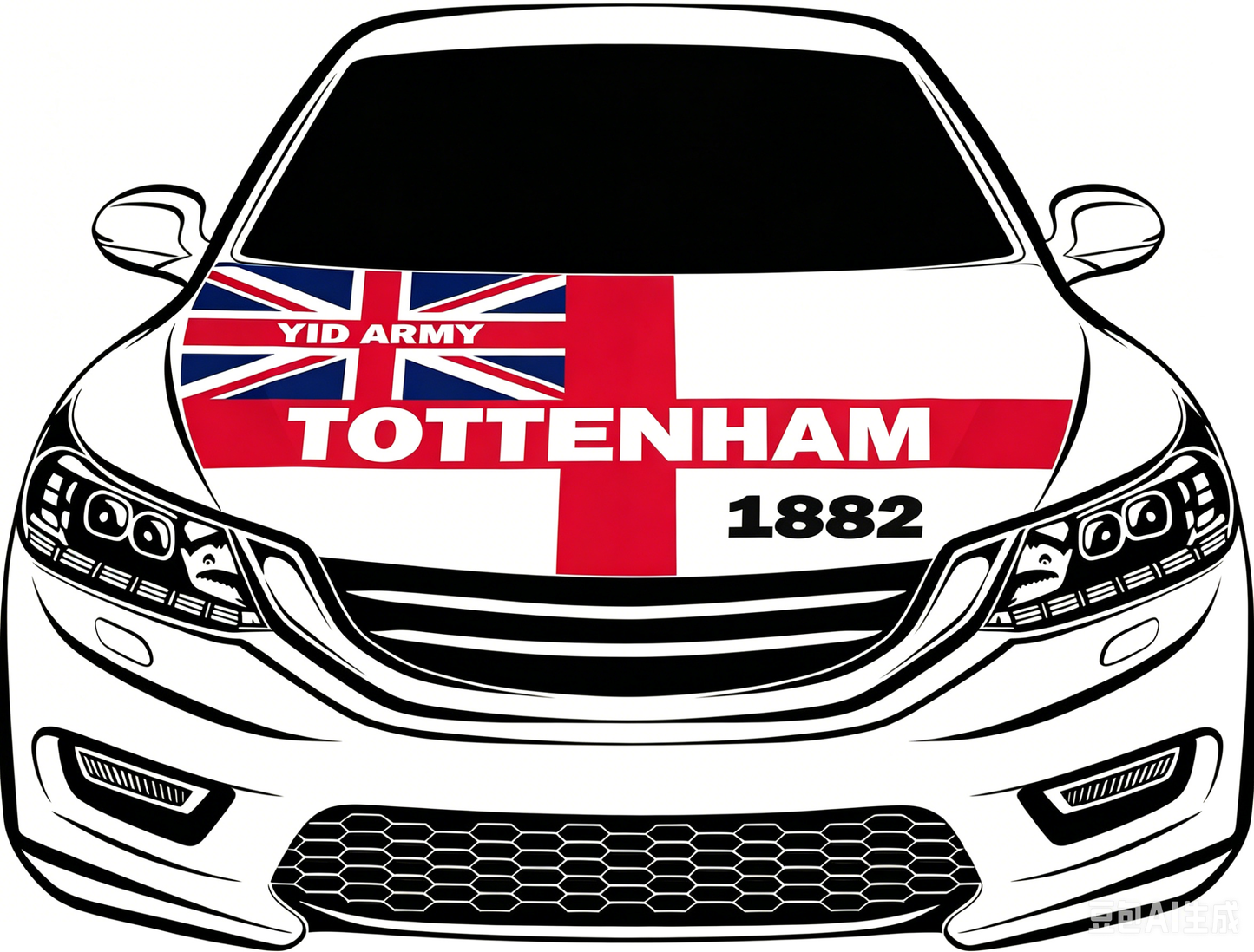 Tottenham Hotspur Football Club  Flag-3.3x5 Ft 6X7Ft Car Hood Cover Banner Flag Of Eagland Tottenham Hotspur  -100% polyester