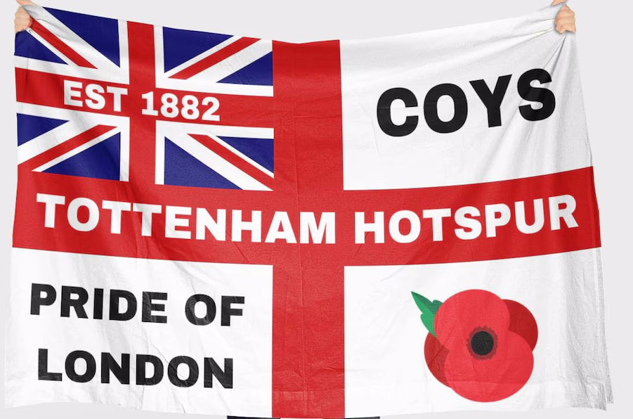 Tottenham Hotspur Flag 3x5ft - 100% polyester Tottenham Hotspur FC banner
