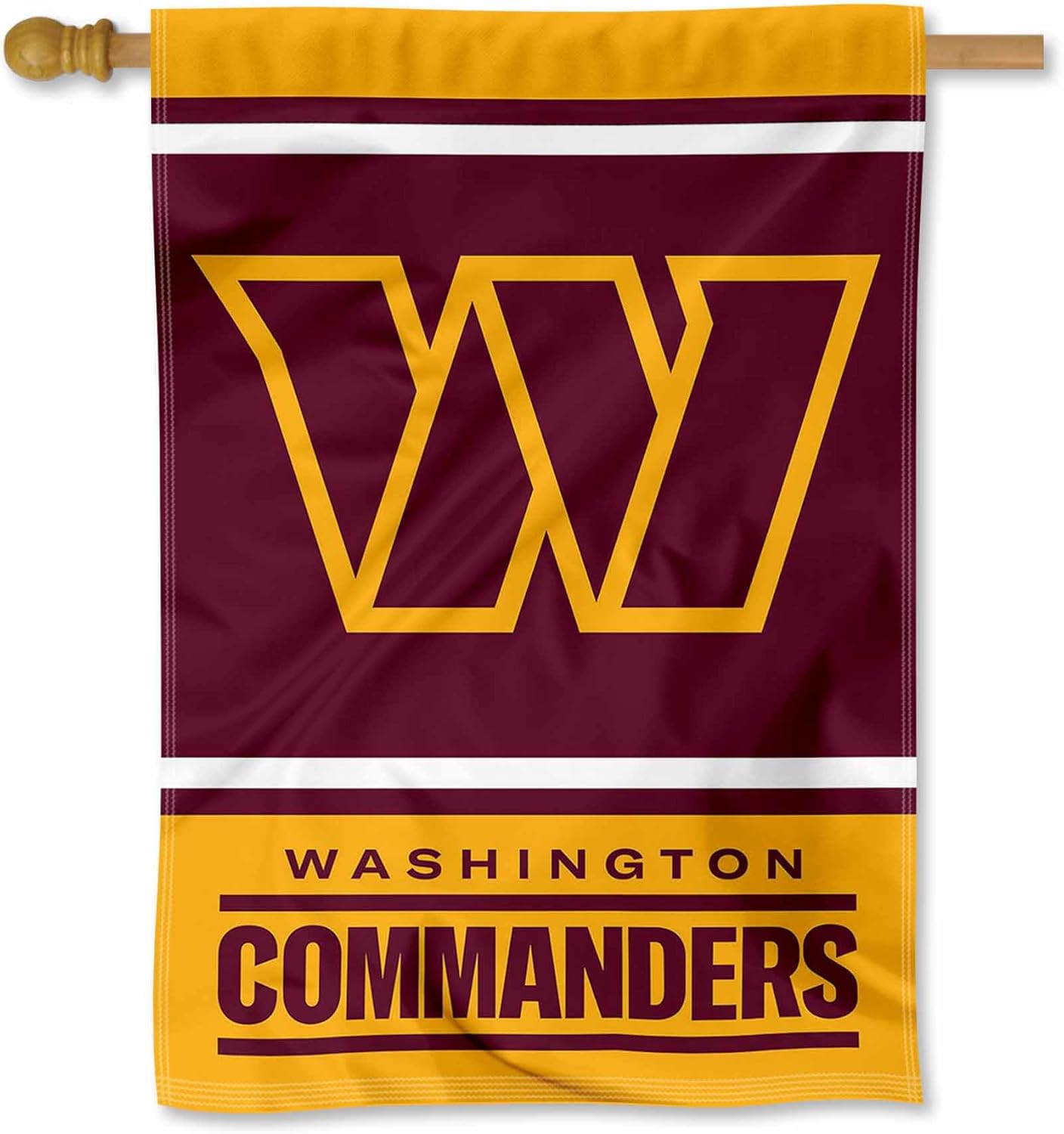 Washington Commanders Flag 12x18 inches / 28x40 inches NFL Washington Redskins Garden Banner Flags -100% polyester