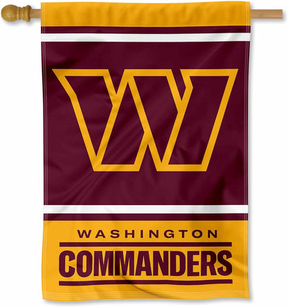Washington Commanders Flag 12x18 inches / 28x40 inches NFL Washington Redskins Garden Banner Flags -100% polyester