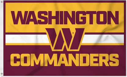 Washington Commanders Flag-3x5FT -100% polyester NFL Washington Redskins Banner Washington Champions Flags