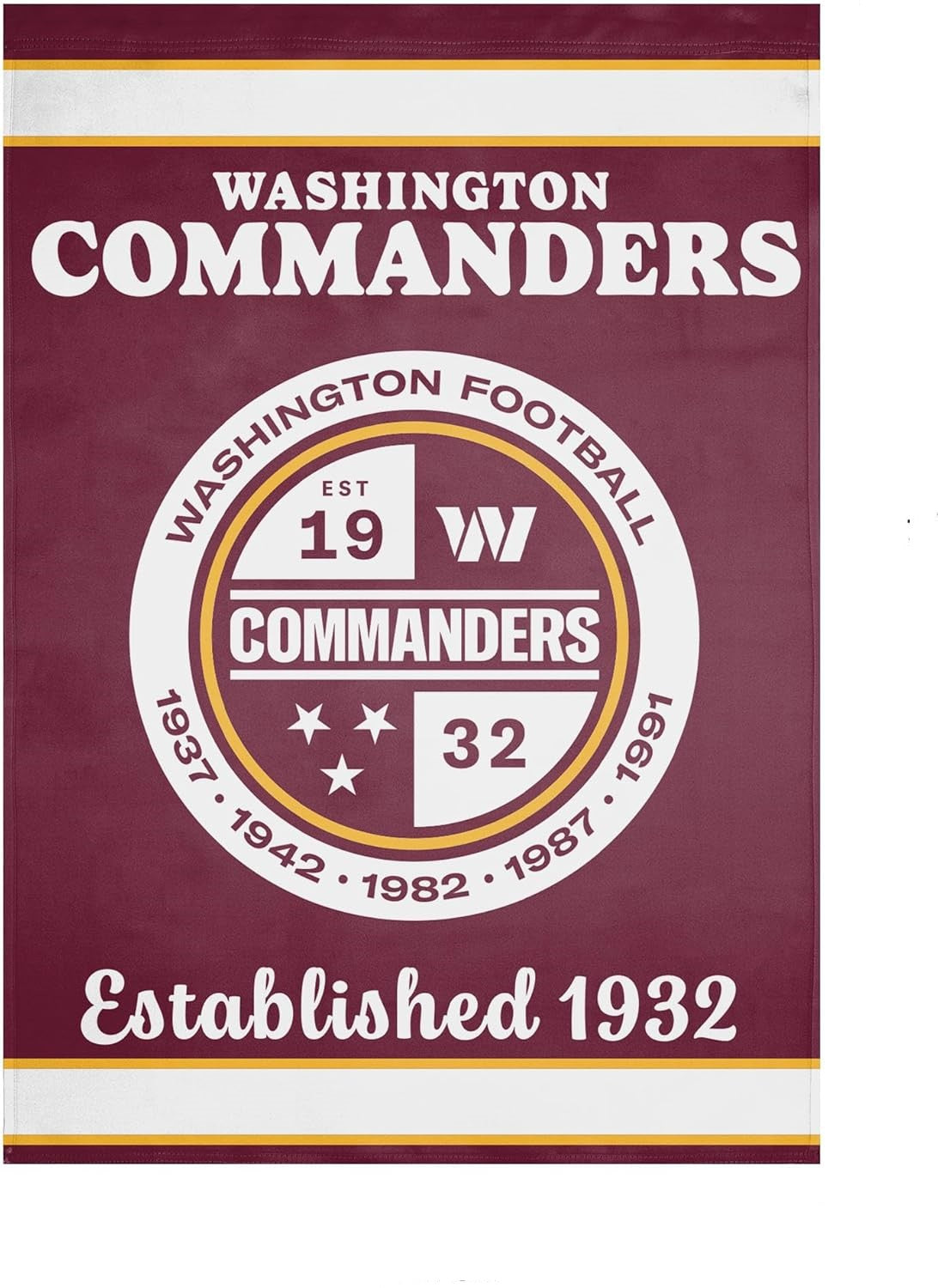 Washington Commanders Flag 12x18 inches / 28x40 inches NFL Washington Redskins Garden Banner Flags -100% polyester