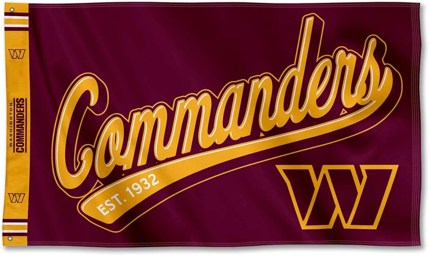 Washington Commanders Flag-3x5FT -100% polyester NFL Washington Redskins Banner Washington Champions Flags