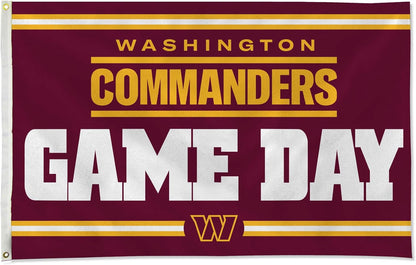 Washington Commanders Flag-3x5FT -100% polyester NFL Washington Redskins Banner Washington Champions Flags
