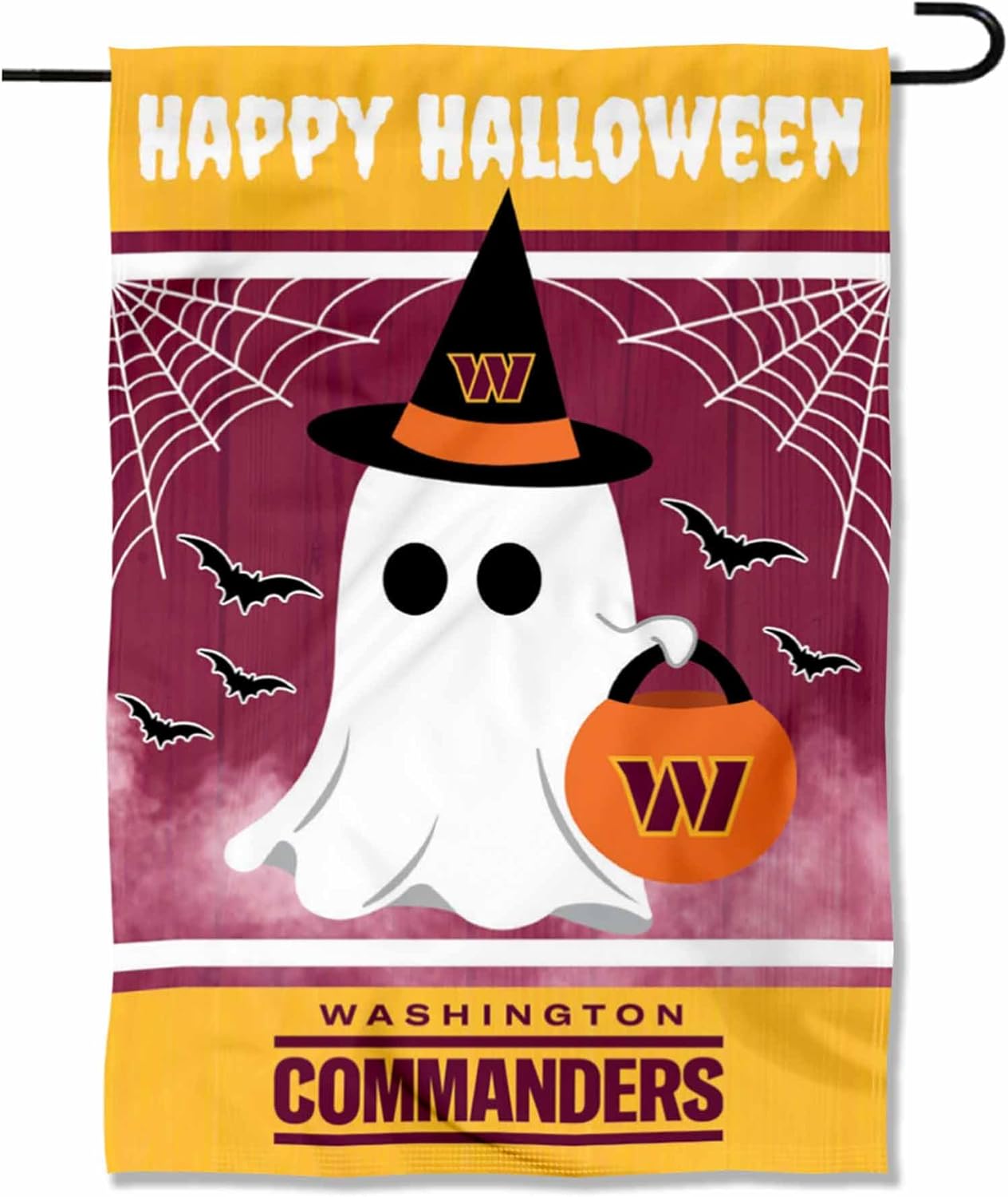 Washington Commanders Flag 12x18 inches / 28x40 inches NFL Washington Redskins Garden Banner Flags -100% polyester