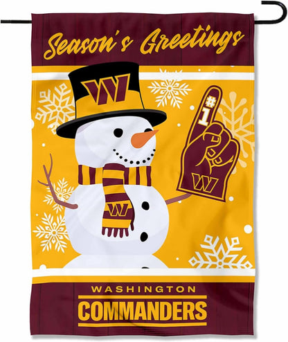 Washington Commanders Flag 12x18 inches / 28x40 inches NFL Washington Redskins Garden Banner Flags -100% polyester