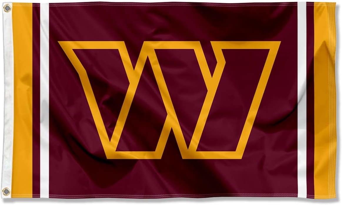 Washington Redskins Flag-3x5 NFL Redskins Banner-100% polyester Washington Commanders Banner Flags