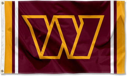 Washington Redskins Flag-3x5 NFL Redskins Banner-100% polyester Washington Commanders Banner Flags