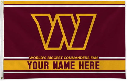 Washington Redskins Flag-3x5 NFL Redskins Banner-100% polyester Washington Commanders Banner Flags