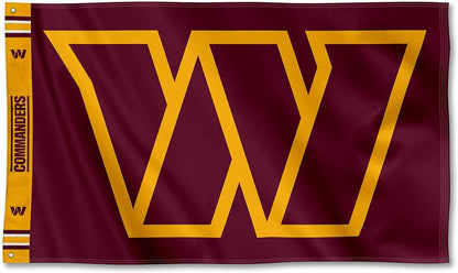 Washington Redskins Flag-3x5 NFL Redskins Banner-100% polyester Washington Commanders Banner Flags