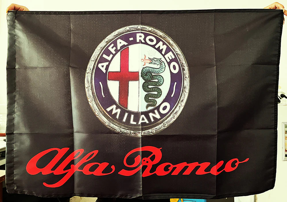 Alfa Romeo Flag-3x5ft  Alfa Romeo Banner-2Metal Grommets