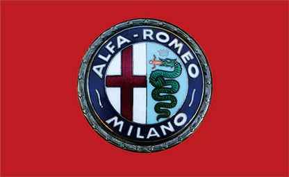 Alfa Romeo Flag-3x5ft  Alfa Romeo Banner-2Metal Grommets-100% Polyester