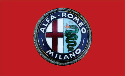 Alfa Romeo Flag-3x5ft  Alfa Romeo Banner-2Metal Grommets-100% Polyester
