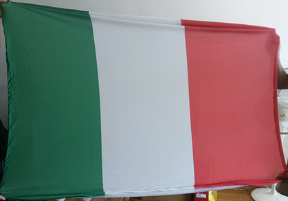 Italy National Football Team Flag，Car Hood Cover Flag ,Engine Banner Flag of Italy national team ,3.3X5ft, 100% Polyester Elastic Fabrics Can be Washed
