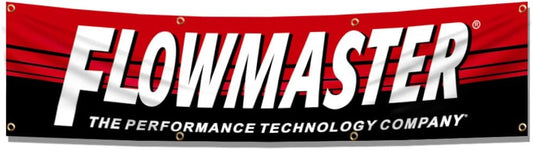Flowmaster Banner-2x8 FT-100% polyester-8 Metal Grommets -Flowmaste Flag
