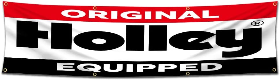 Holley Flag -2x8Ft -Holley Performance Banner Flag-100% polyester Holley Equipped