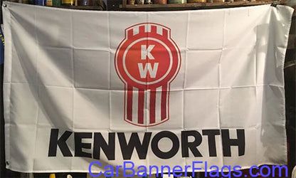 Kenworth Flag-3x5 FT-100% polyester-Banner-Black