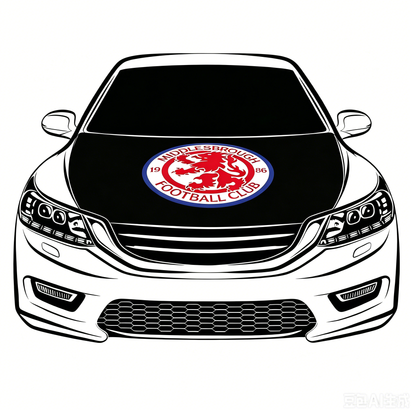 Middlesbrough Football Club  Flag-3.3x5 Ft 6X7Ft Car Hood Cover Banner Flag Of BORO Middlesbrough FC  -100% polyester