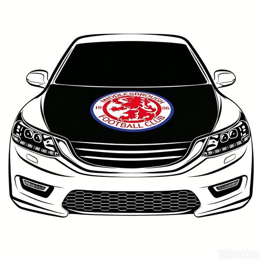 Middlesbrough Football Club  Flag-3.3x5 Ft 6X7Ft Car Hood Cover Banner Flag Of BORO Middlesbrough FC  -100% polyester
