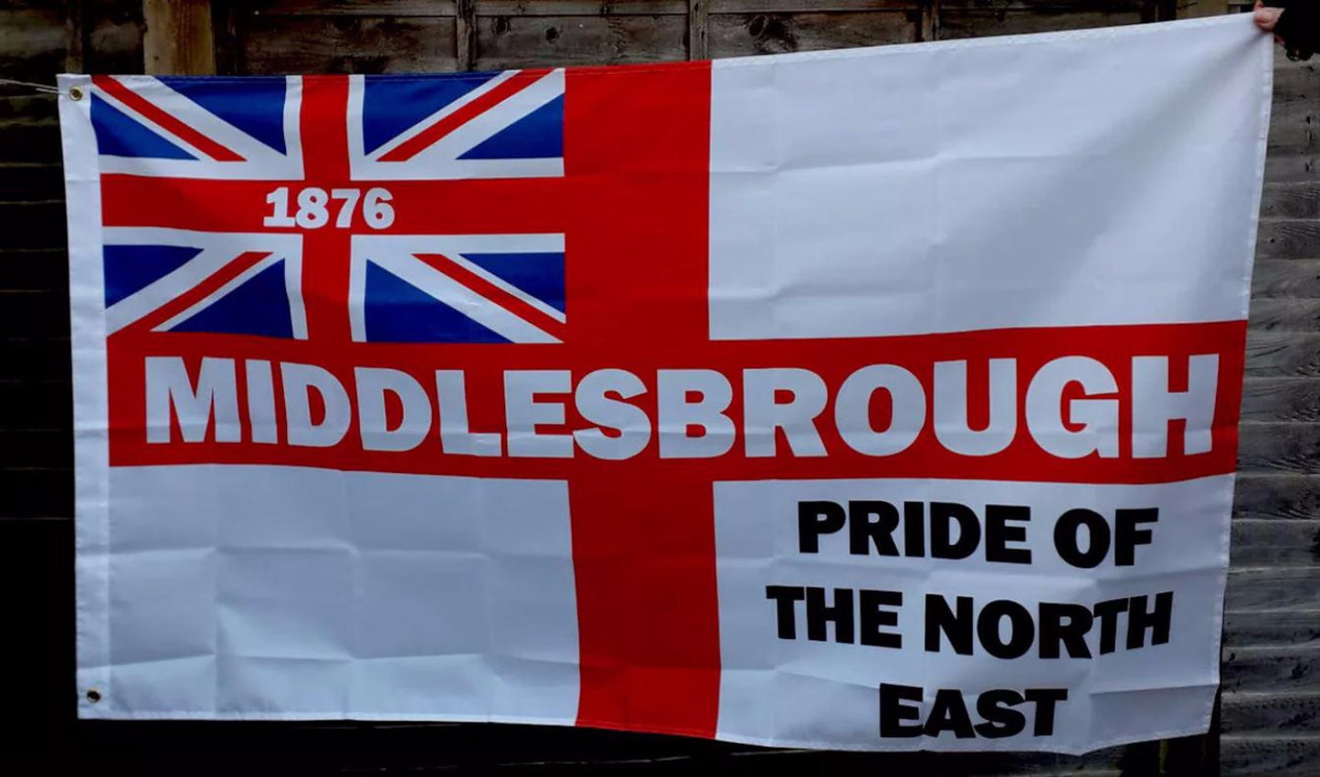 Middlesbrough Football Club flags 3x5ft FC Middlesbrough banner 100% polyester