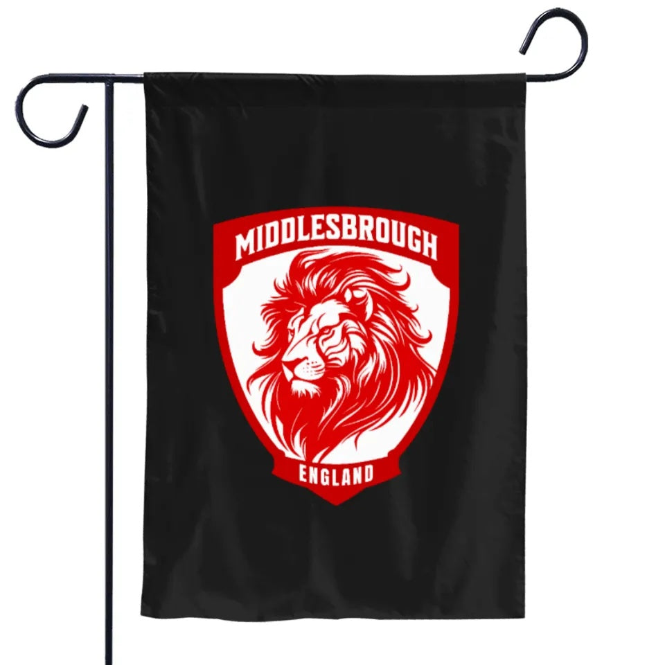 Middlesbrough Football Club Flag Garden Banner BORO Middlesbrough F.C. Flags -100% polyester 12x18 inches / 28x40 inch