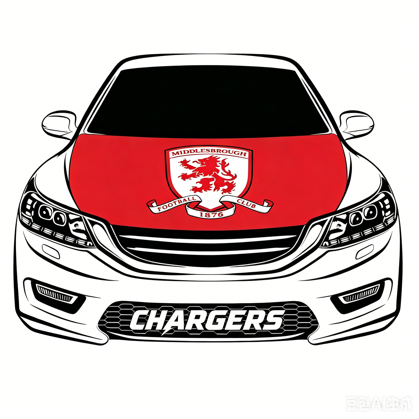 Middlesbrough Football Club  Flag-3.3x5 Ft 6X7Ft Car Hood Cover Banner Flag Of BORO Middlesbrough FC  -100% polyester